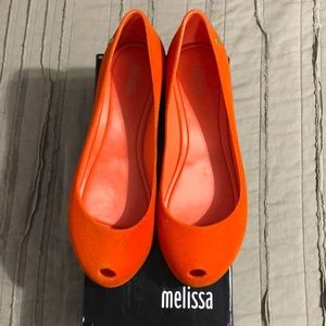 Melissa orange flats
